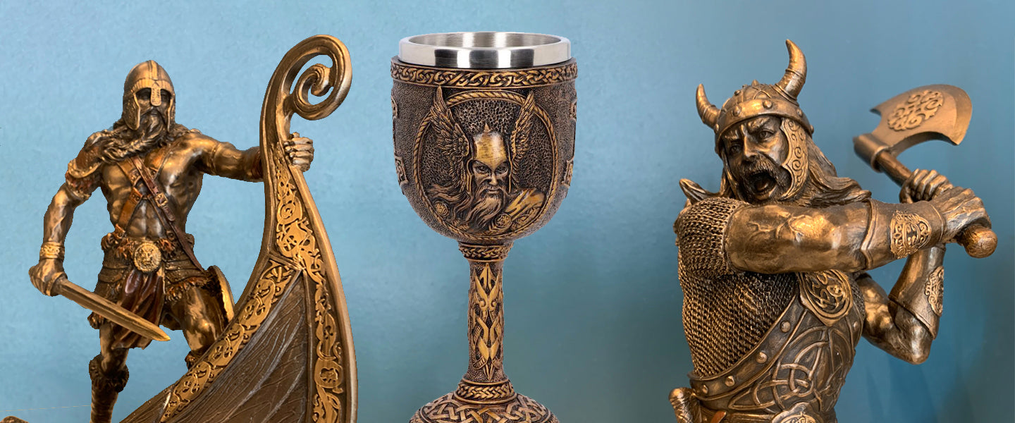 Viking Statues, Viking and Norse mythology, Viking mugs, wolfs, Viking, the Witcher