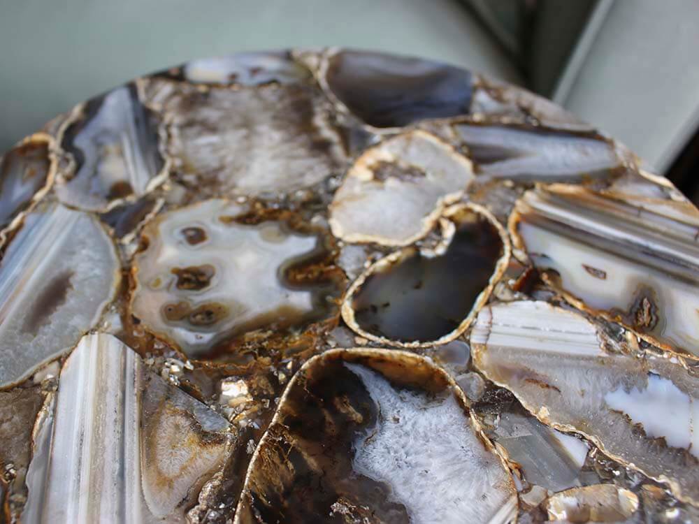 Round Coffee Table made of Nickle