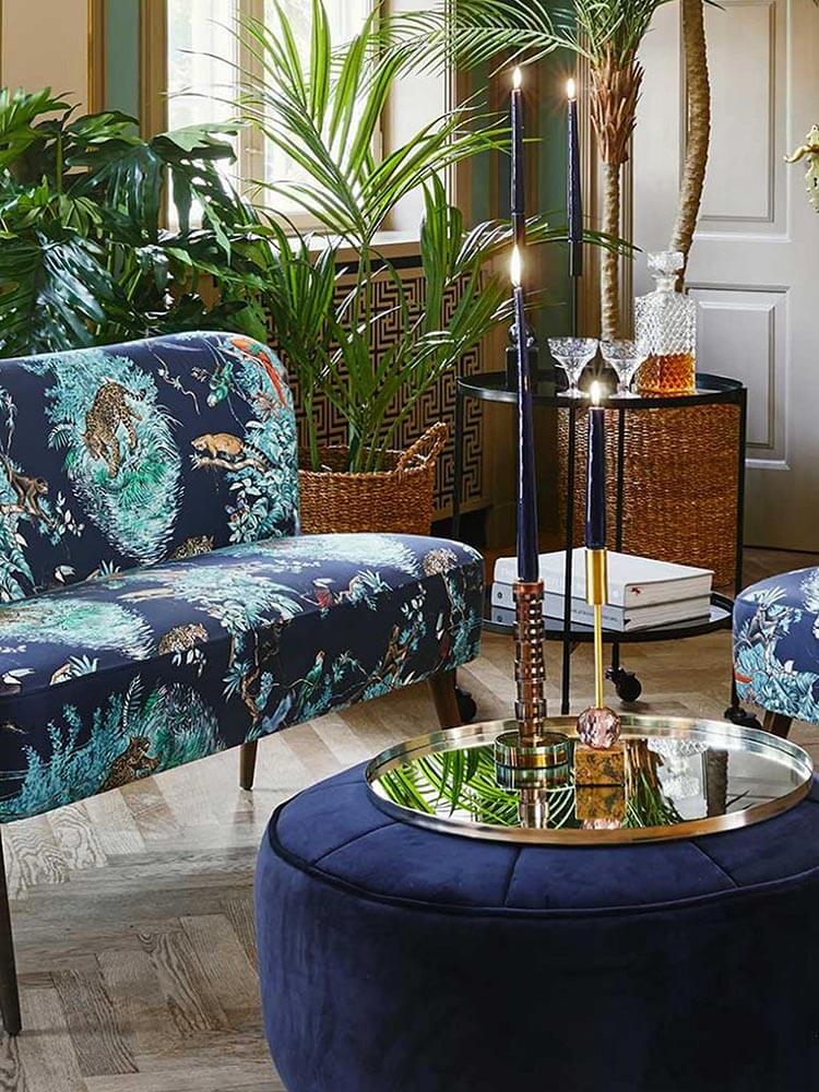 Animal Printed Two Seater Sofa