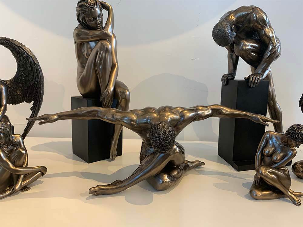 Bronze Sculptures Man Woman nude  male