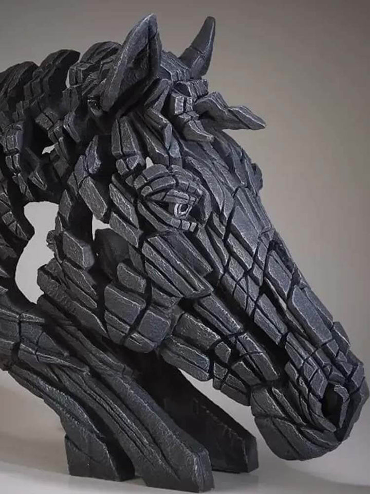Large Horse Bust - Black