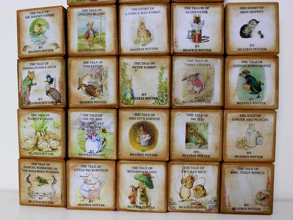 Beatrix Potter Original Tales 1-23 Wooden Story Blocks