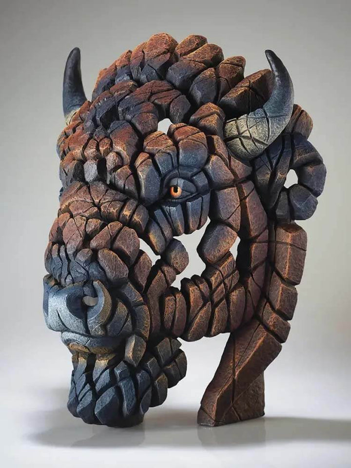 North American Buffalo / Bison Bust (Brown)