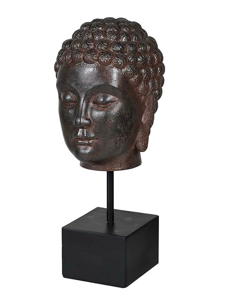 Black Buddha Head on Stand, The Dutch Hospital