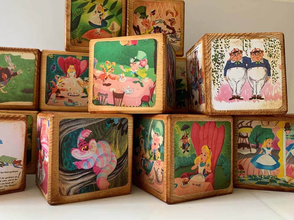 Disney Alice in Wonderland, Baby Blocks Wooden blocks