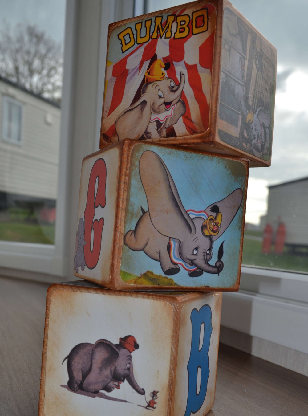 Disney Dumbo Wooden Name Blocks, Personalised Baby Blocks