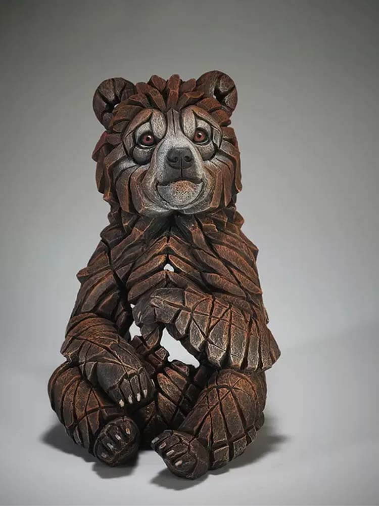 Bear Cub, Edge Sculpture Animal Figures