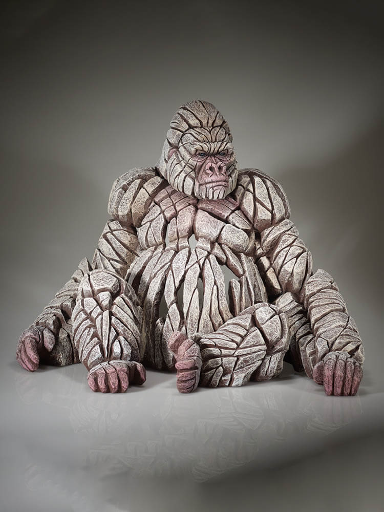 White Gorilla Large outdoor figure, Edge Sculpture