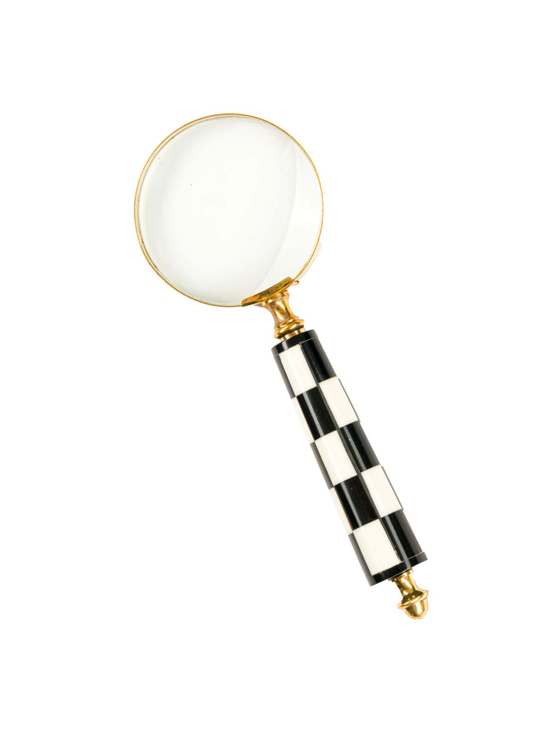 Magnifying Glass With Black & White Stripped Handle 22cm