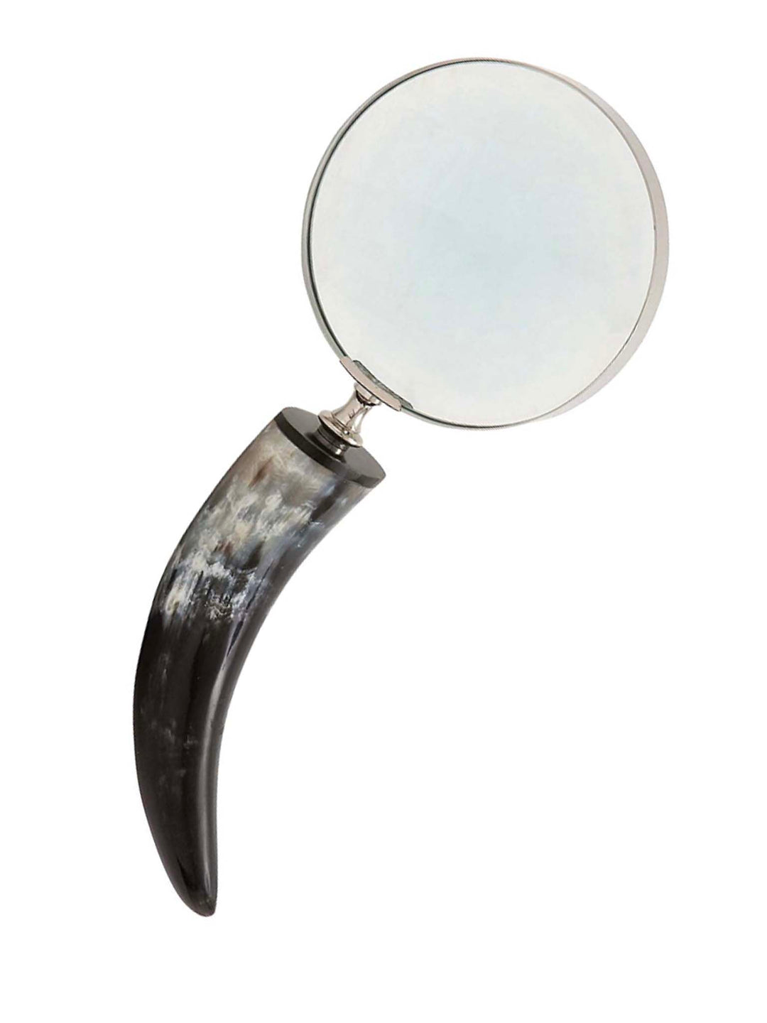 Horn handle magnifying glass