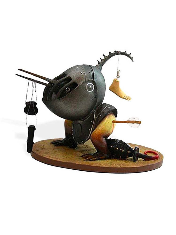 Bosch, Helmeted Bird Monster In The Garden of Earthly Delights Painting