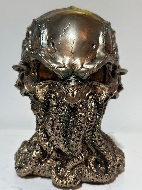 Bronze Cthulhu Skull