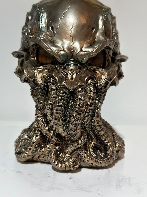 Bronze Cthulhu Skull