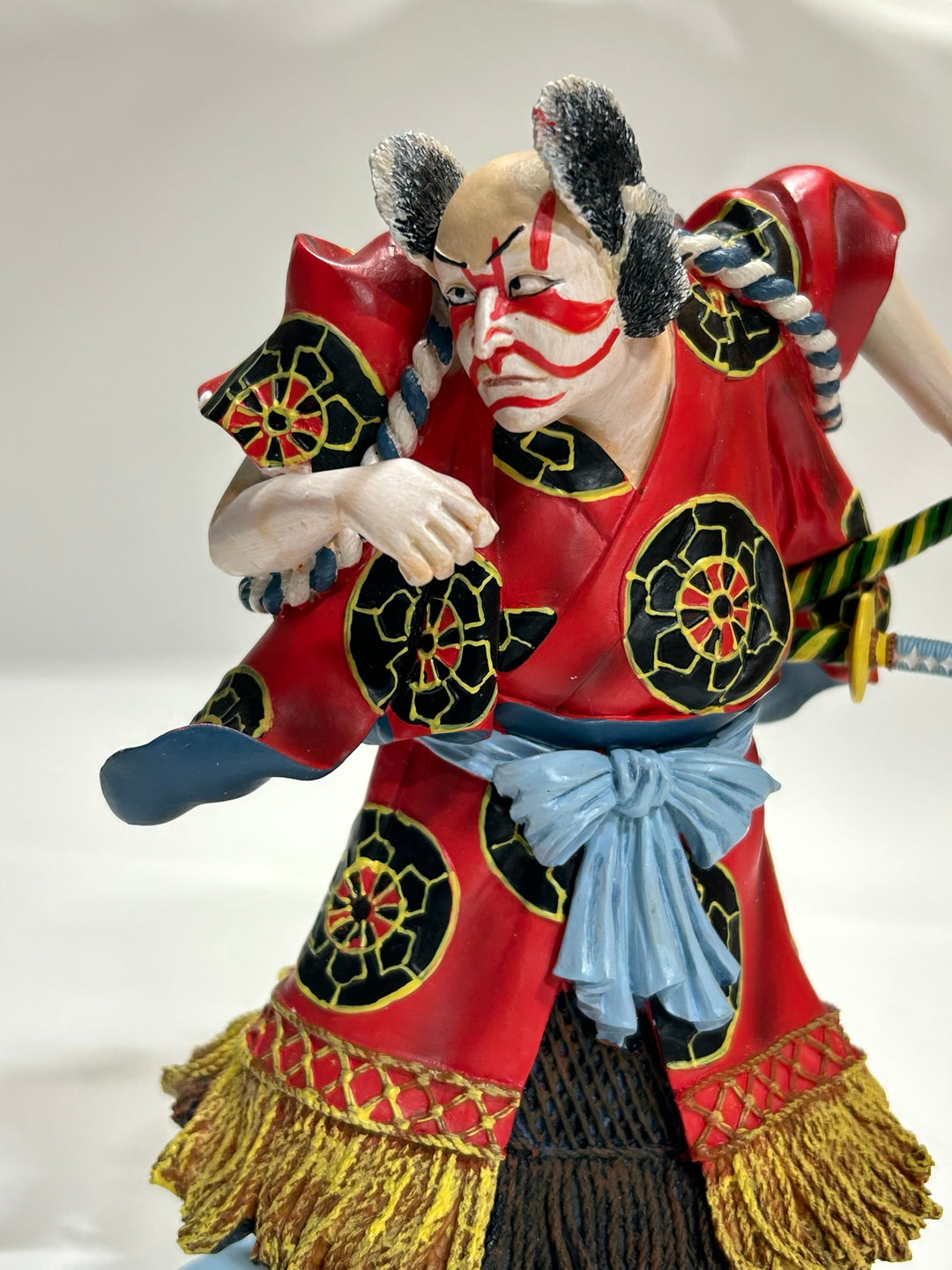 Japanese Kabuki Dancer Male Sculpture, Bando Kamezo