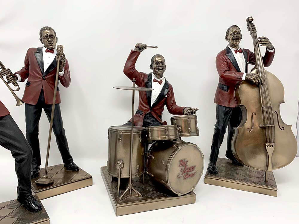jazz band figurines Bass Player