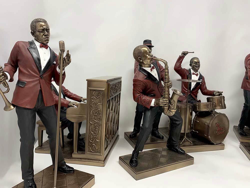 Jazz Band Statue Collection, Set of Jazz musicians