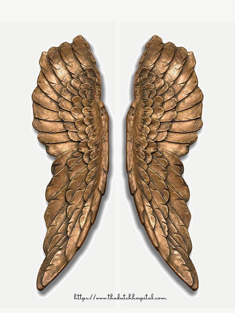Angel wings large gold UK Seller