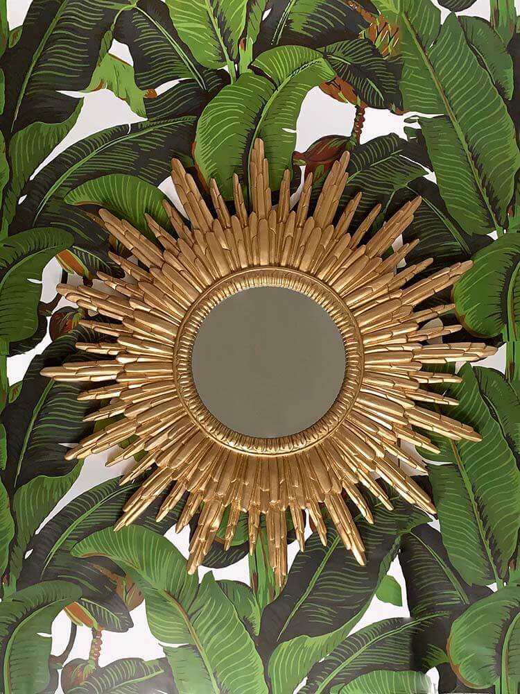 Large gold Sun mirror by The Dutch Hospital