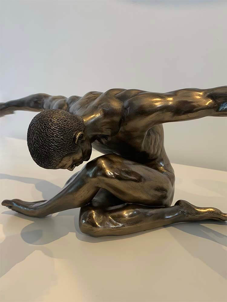 Male Nude Arms Outstretched  sculpture Large