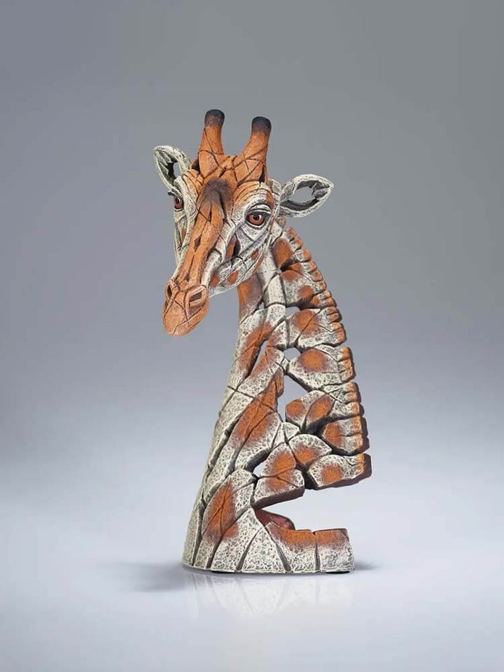 Handmade and hand-painted Mini Giraffe Bust by Edge Sculpture at The Dutch Hospital Milton Keynes