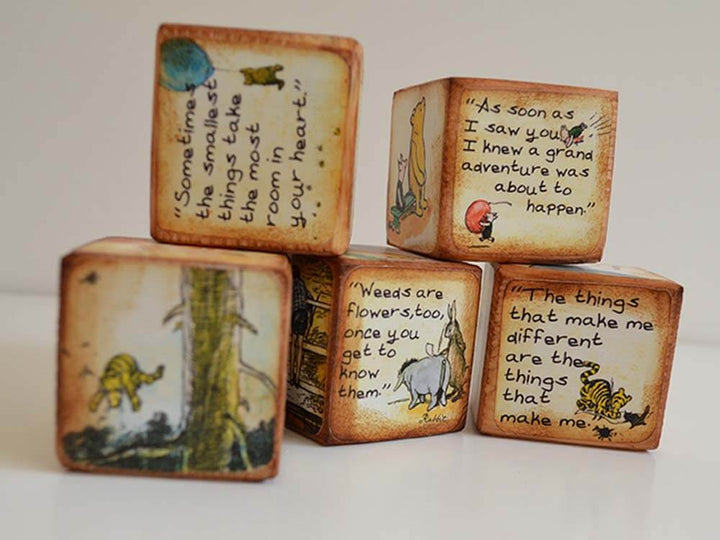 Winnie The Pooh baby toy Alphabet Prints