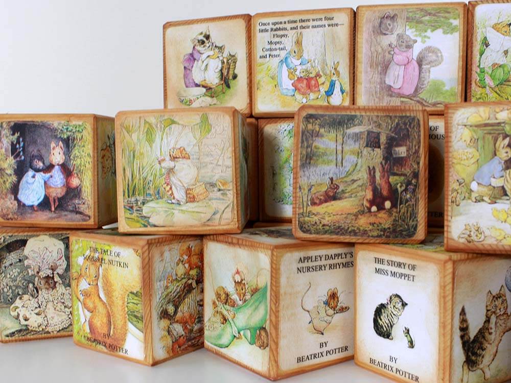 Beatrix Potter Original Tales 1-23 Wooden Story Blocks