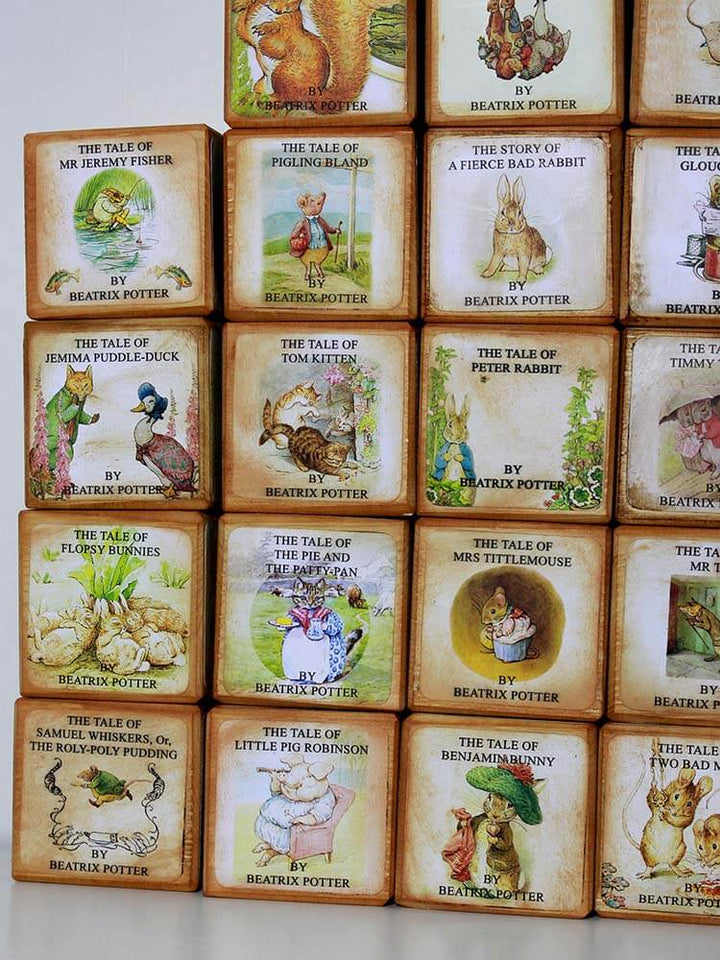 Beatrix Potter Original Tales 1-23 Wooden Block Set, 23 Story Blocks