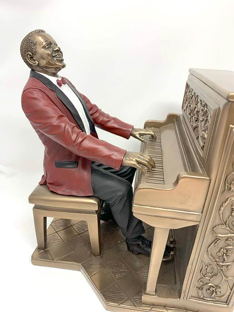 Pianist figurine, American Jazz musicians figurine bronze sculpture
