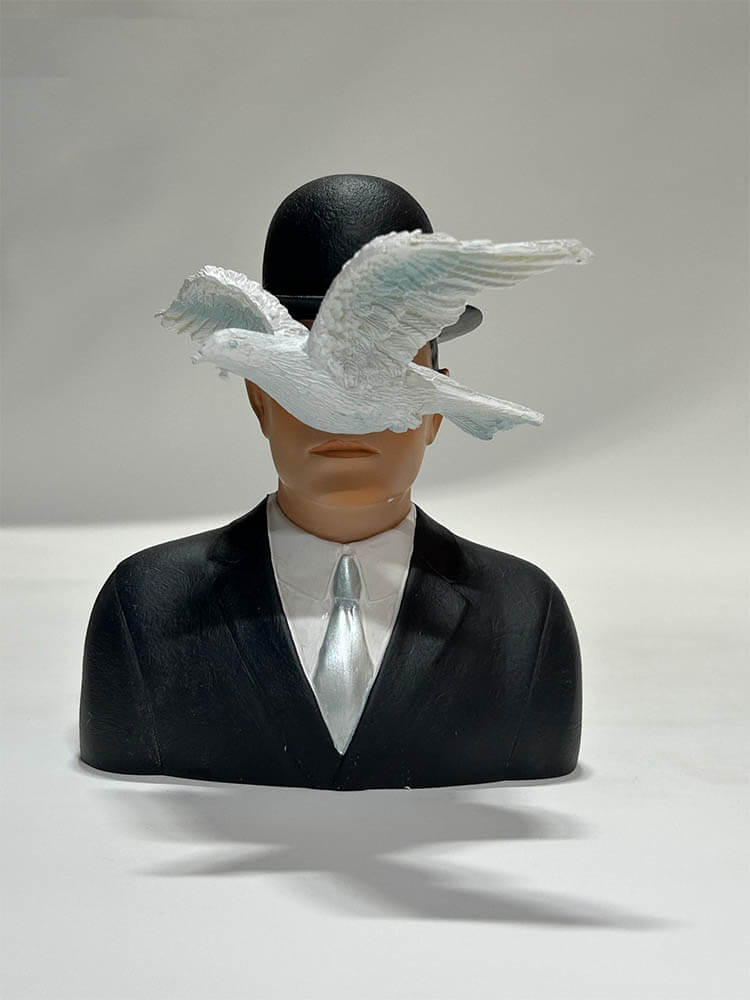 The Man with the Bowler Hat an iconic work by René Magritte