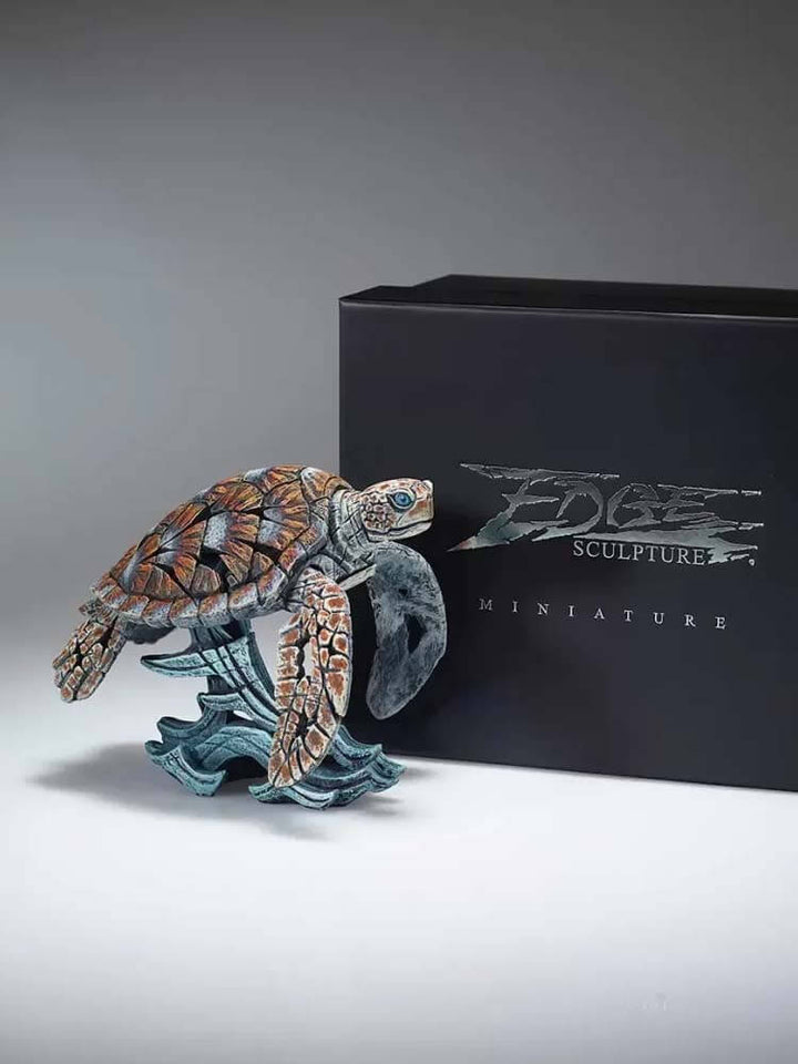 Small Sea Turtle figure Edge Sculpture Miniatures