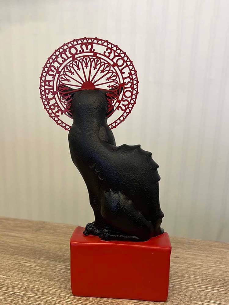 Le Chat Noir – The Black Cat figurine, the legendary cabaret on the Parisian hill Montmartre