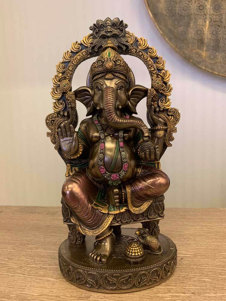 Lord Ganesha, the elephant-headed Hindu deity statue by the Dutch hospital