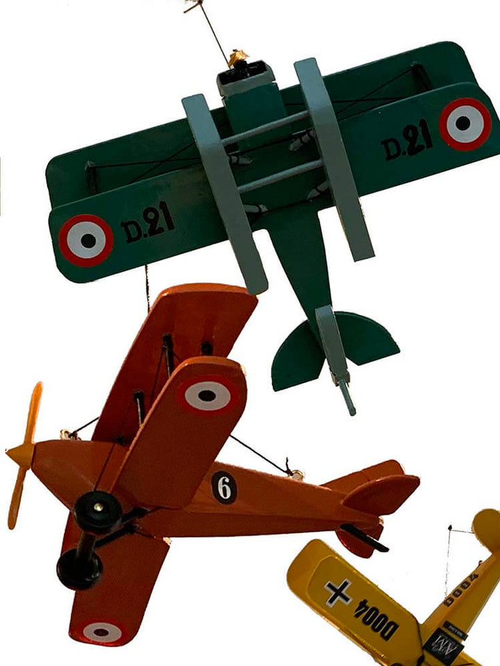 Vintage Aeroplane Mobile, 1920 Flight Mobile, 66cm