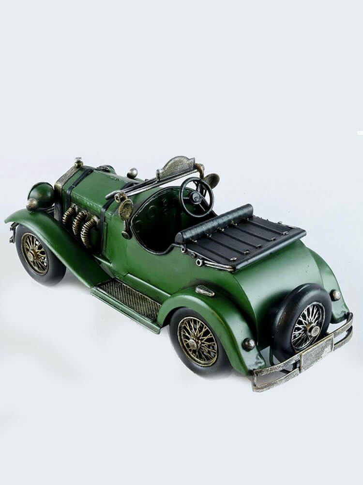 Vintage British Racing Green Car