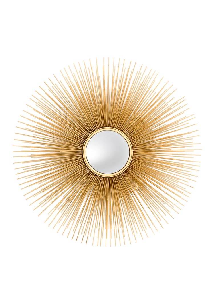 Gold Sun Mirror, Art Deco Sunburst Mirrors