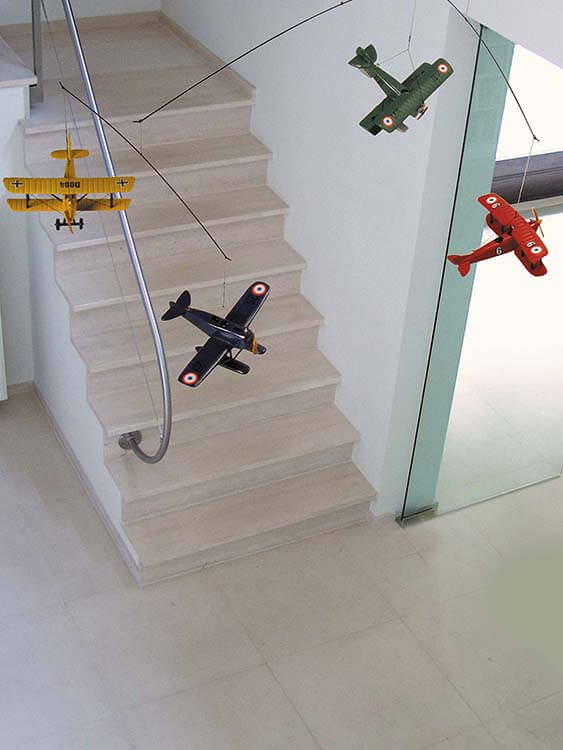 boys baby room mobile plane