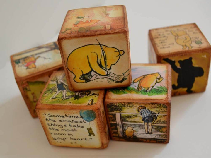 Disney Winnie The Pooh, Etsy Wooden Blocks