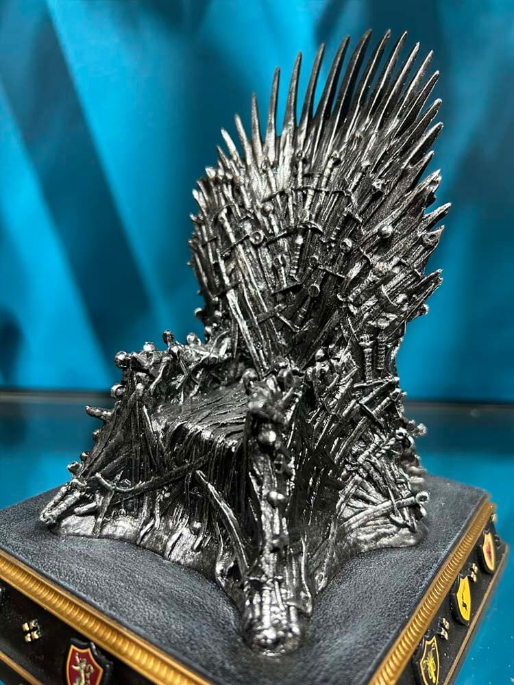 Game of Thrones iron throne bookends