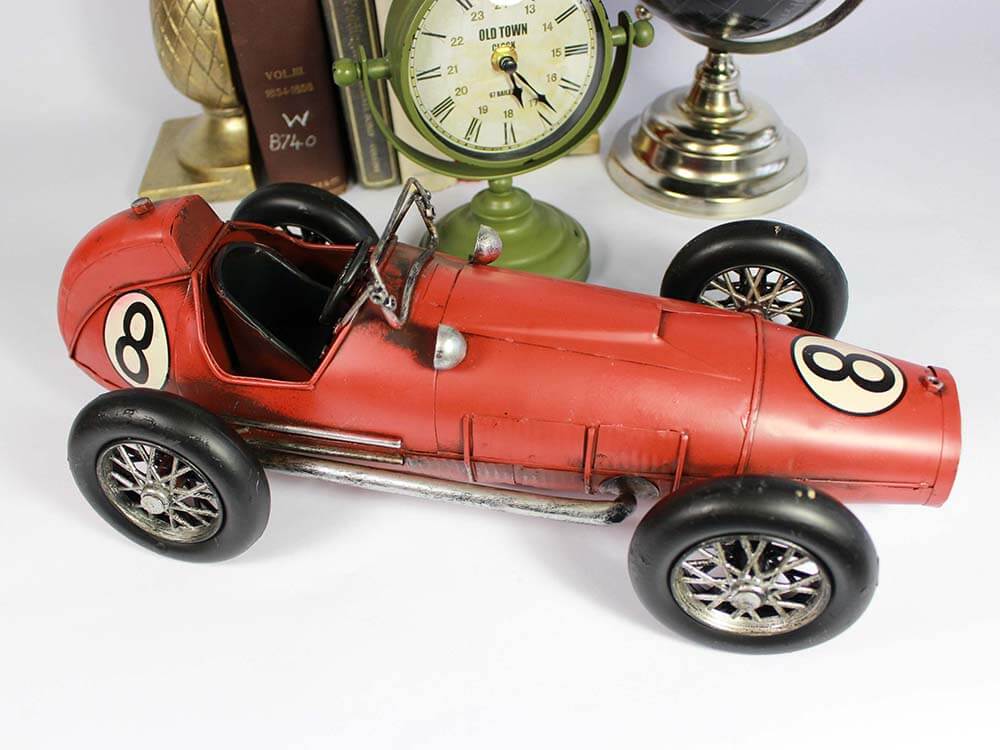 Red Racing Car Tin model