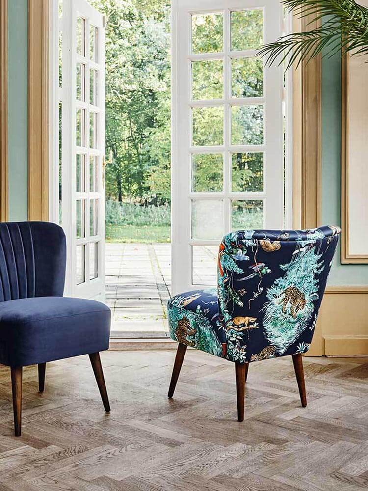 Animal Printed Two Seater Sofa Cozy Living Sofa