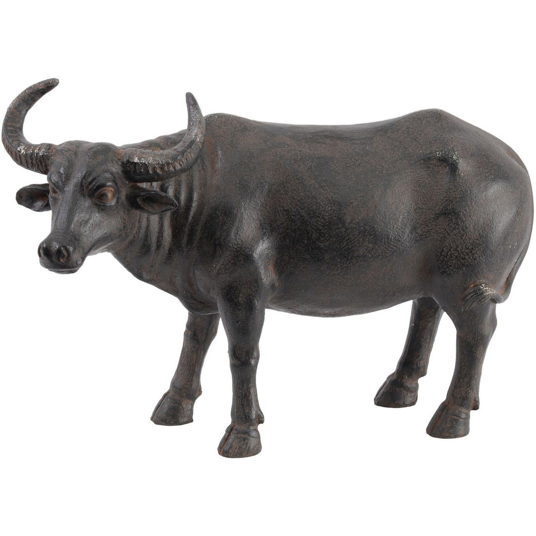 Black OX, Cow, Resin Animal Sculpture