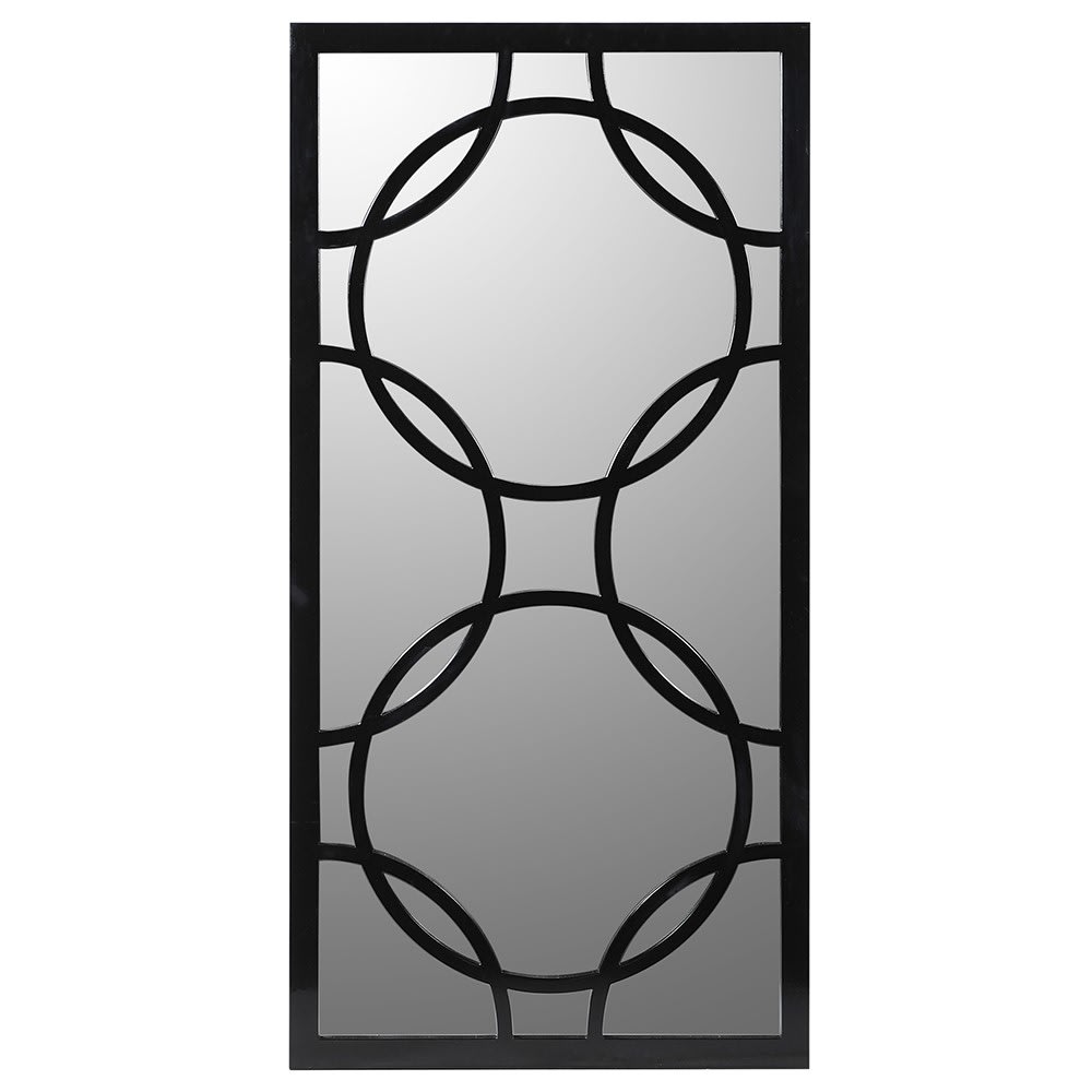 Black Circle in Rect Mirror
