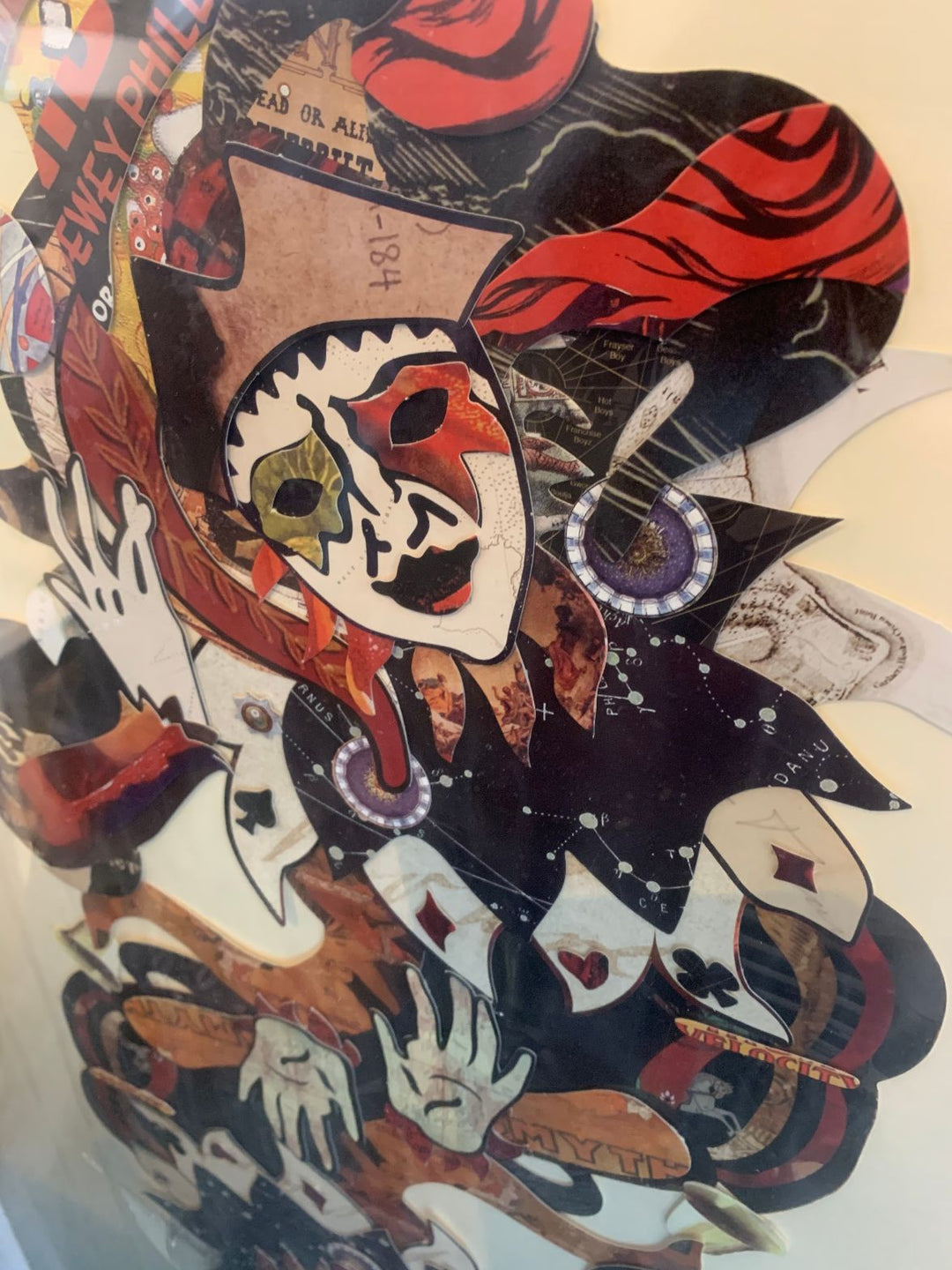 Playing card wall art for living room