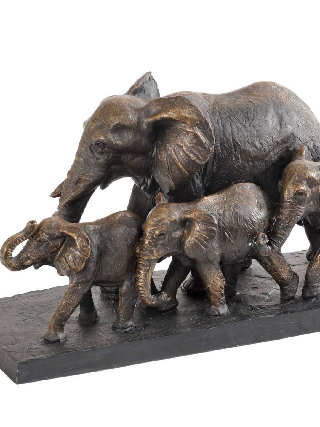 Elephant family, bronze elephants 
