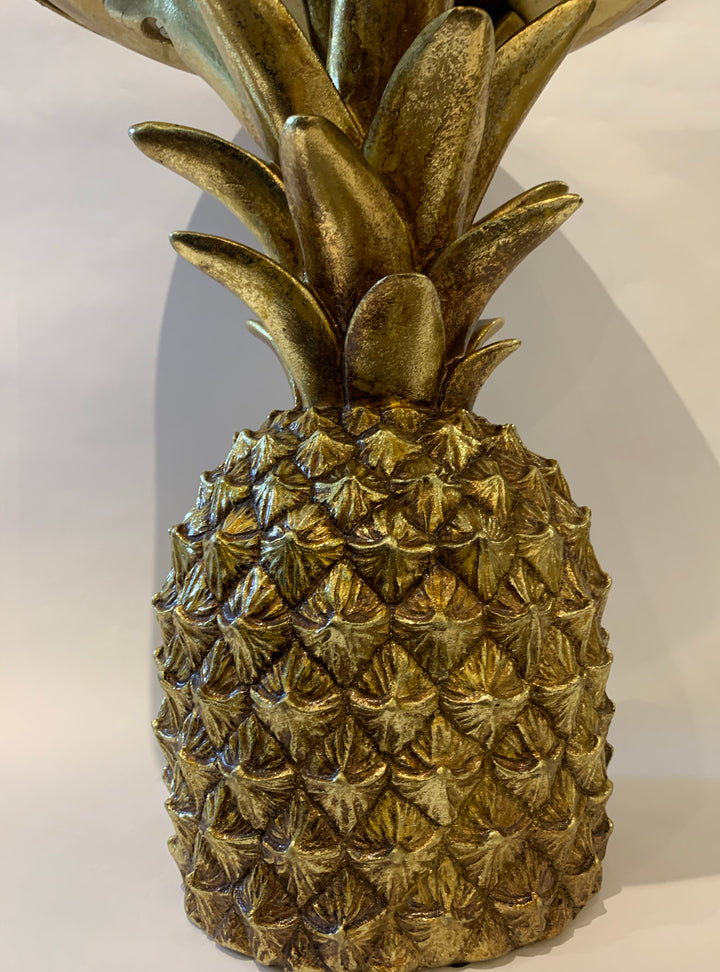 Gold Pineapple Tray Stand, Decorative Gold Pineapple Storage Dish