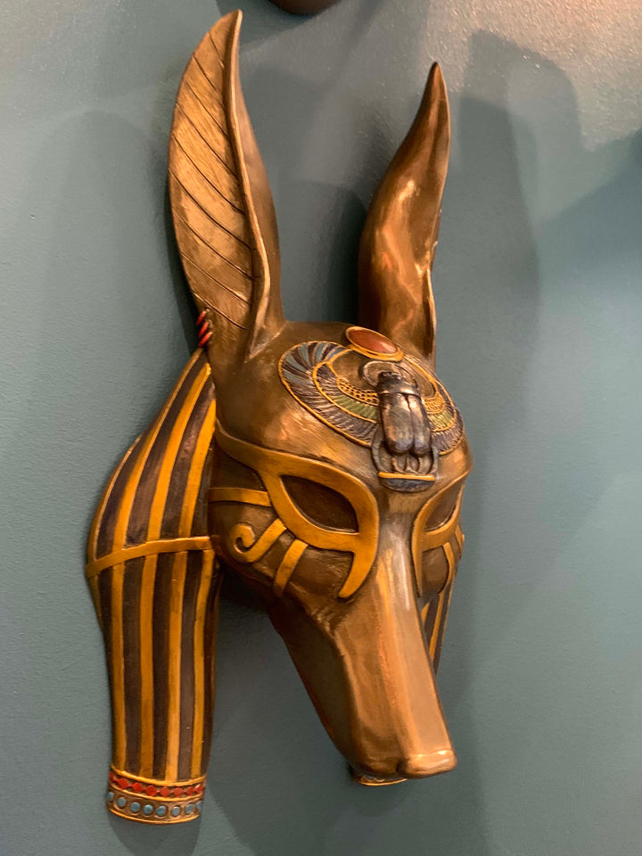 Ancient Egyptian God Anubis Wall Mask