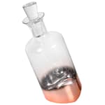 Glass Decanter, Bronze Base Lean Decanter