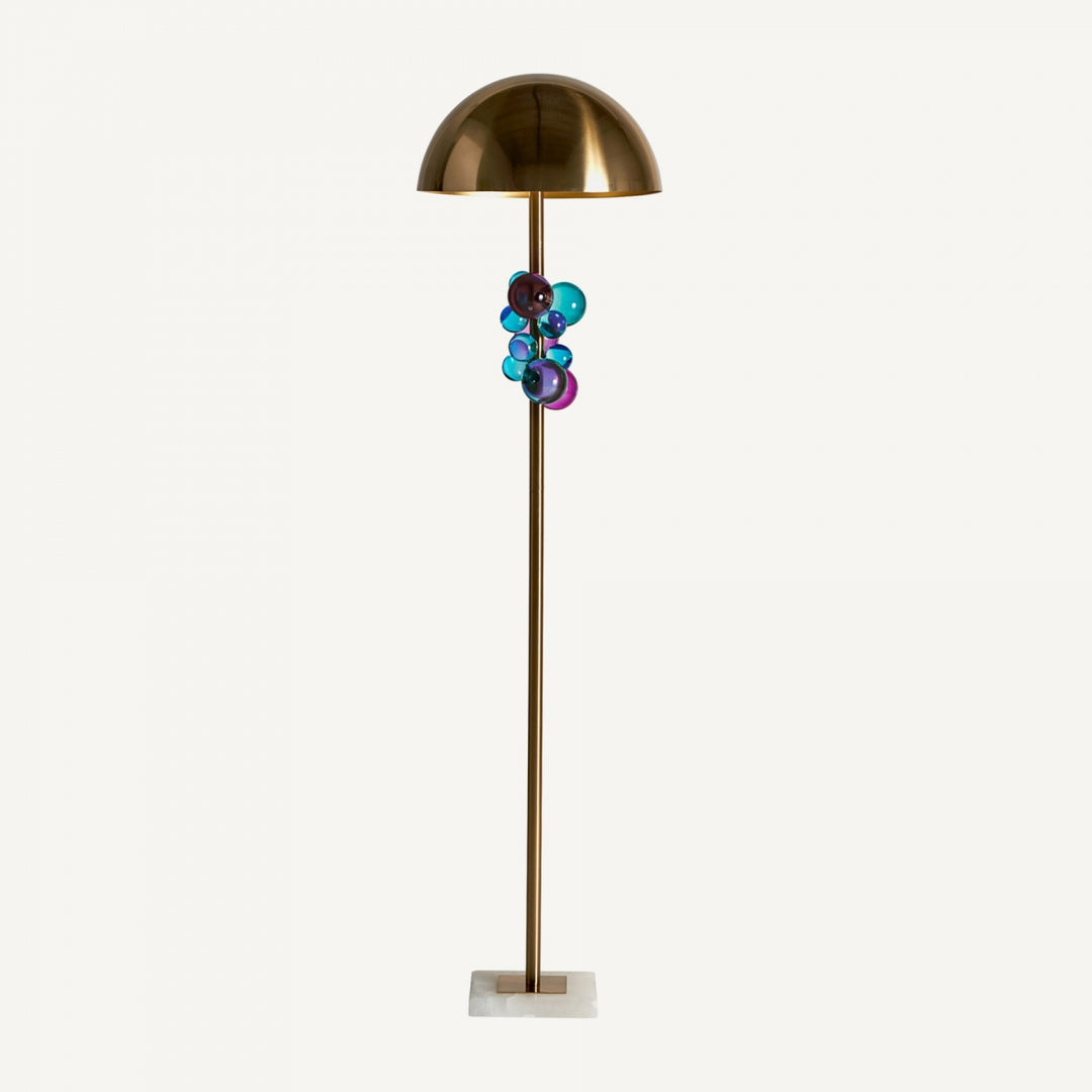 marble and crystal ball floor lamp 