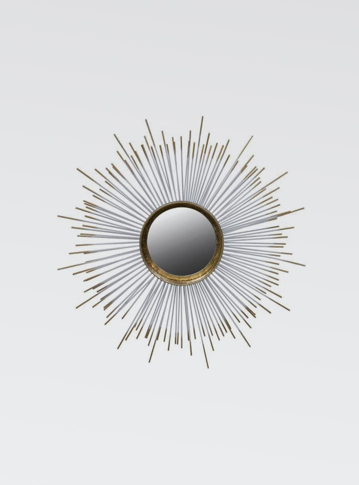 Wall Mirrors: Small Silver Spiked Sunburst Mirror – Starburst Mirror
