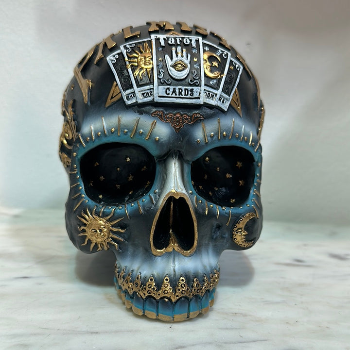 Palmistry Skull, Decorative Skull, 18 cm